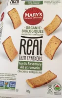 Real Thin Crackers - Garlic Rosemary