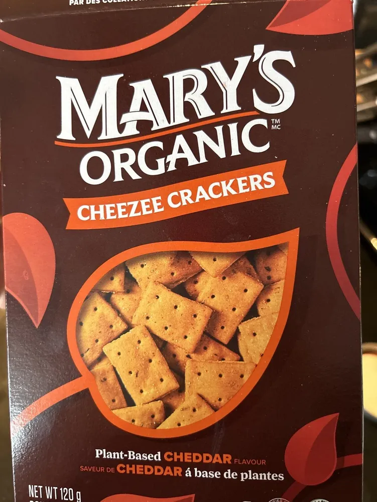 Plant-Based Cheddar Flavor Crackers