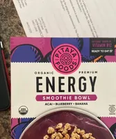 Energy Smoothie Bowl W/ Granola
