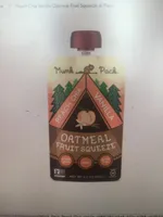 Peach chia vanilla oatmeal fruit squeeze, peach chia vanilla
