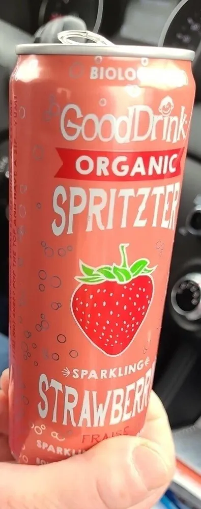 Good DRINK ORGANIC spritzer strawberry