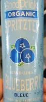 Sparkling blueberry fruit drink