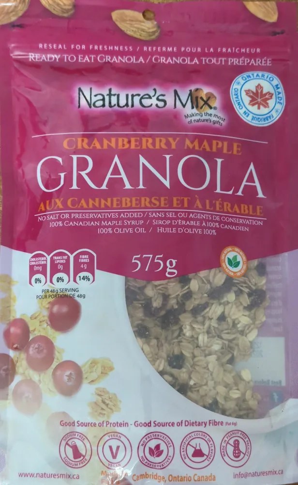 Cranberry Maple Granola