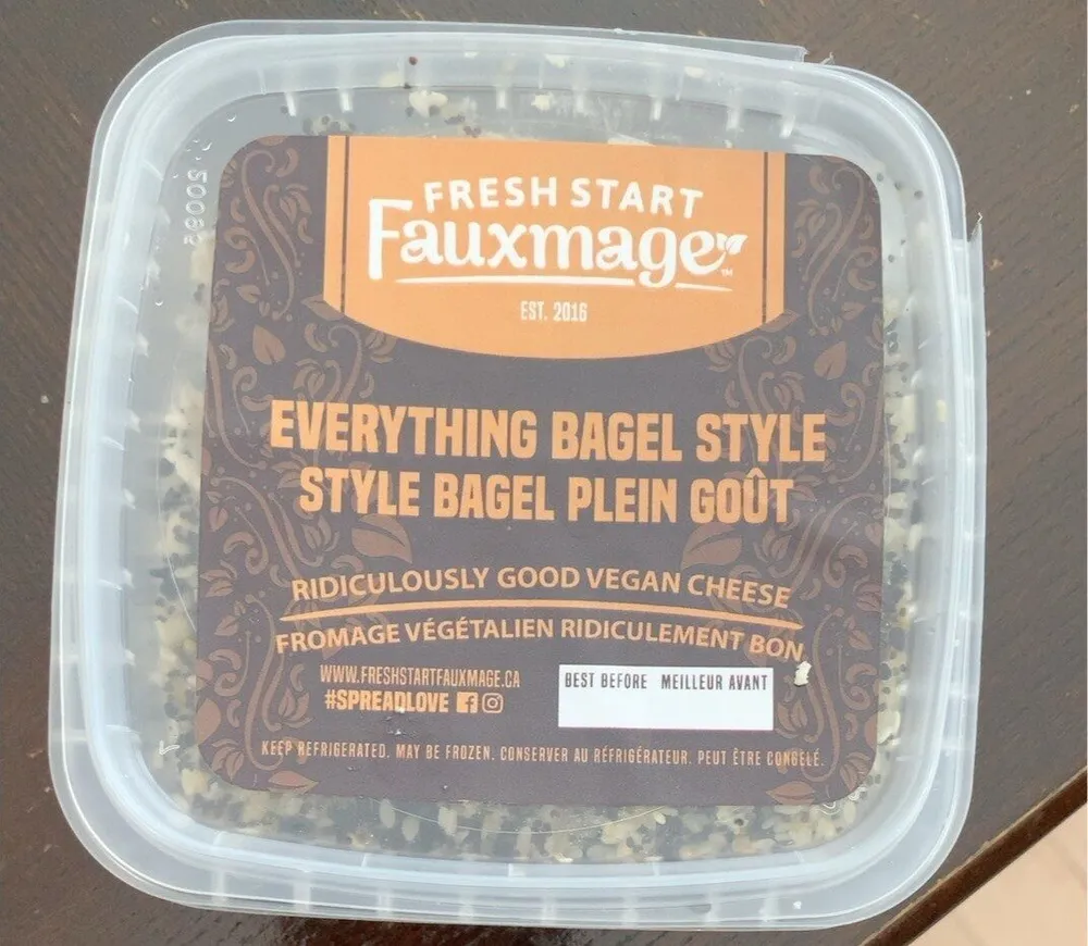 Fauxmage everything bagel style