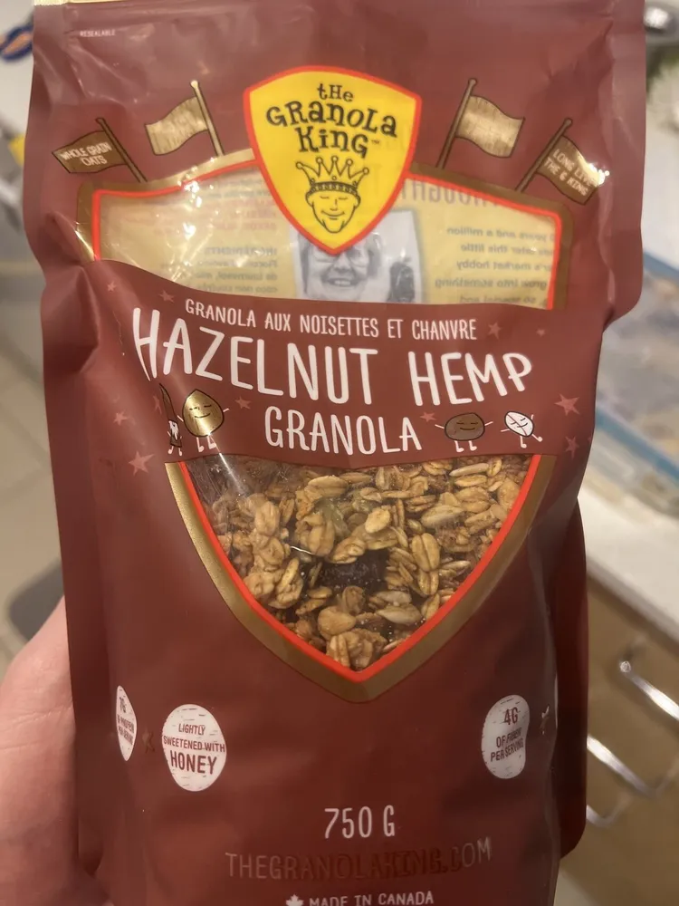 Hazelnut hemp granola