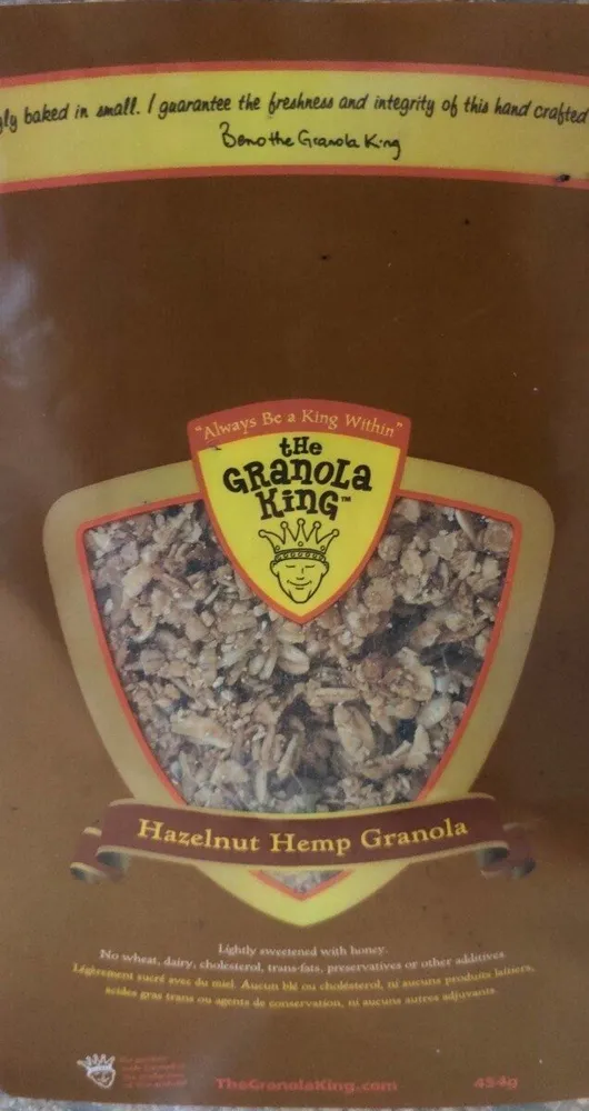 Hazelnut hemp granola