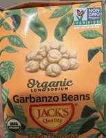 Organic low sodium garbanzo beans