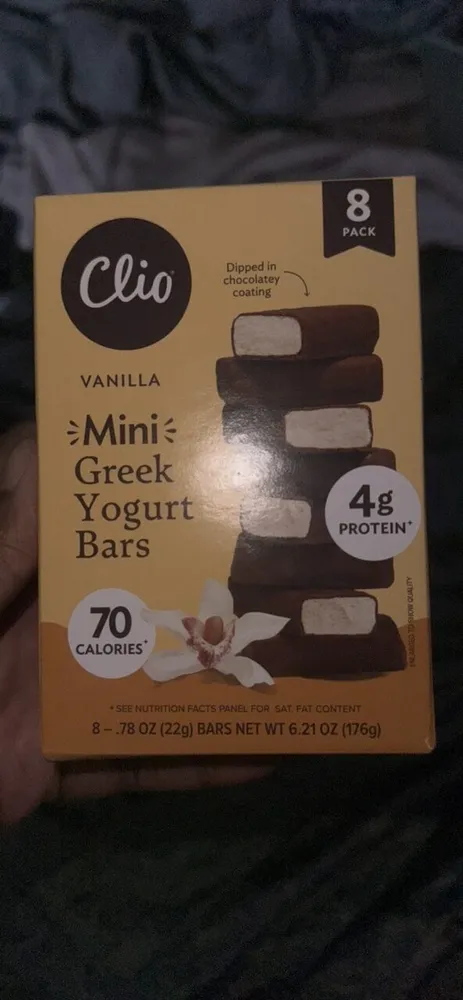 Vanilla Mini Greek Yogurt Bars