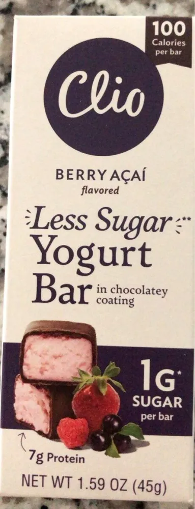less sugar yogurt bar