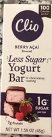 less sugar yogurt bar