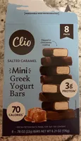 Salted Caramel Mini Greek Yogurt Bars