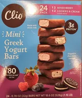 Mini Greek Yogurt Bars