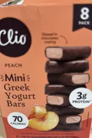 Peach mini Greek yogurt bar
