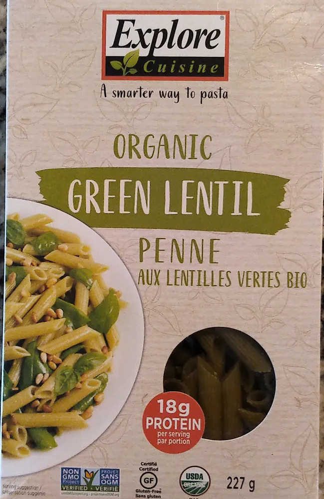 Organic Green Lentil Penne