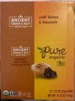 Ancient grain & nut crispy bar with quinoa & amaranth