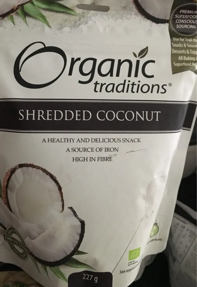 Shredded coconut