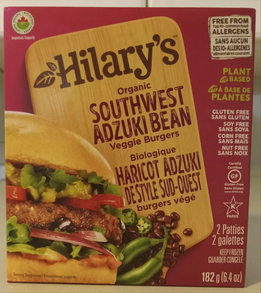 Organic Southwest Adzuki Bean Veggie Burger
