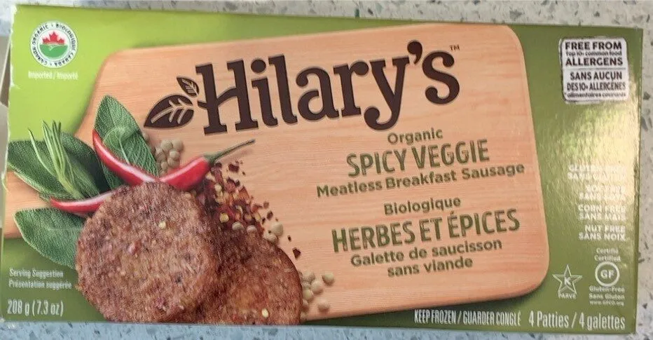 Organic Spicy Veggie Meatless Breakfast Sausage