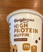 High protein chocolate chip muffin