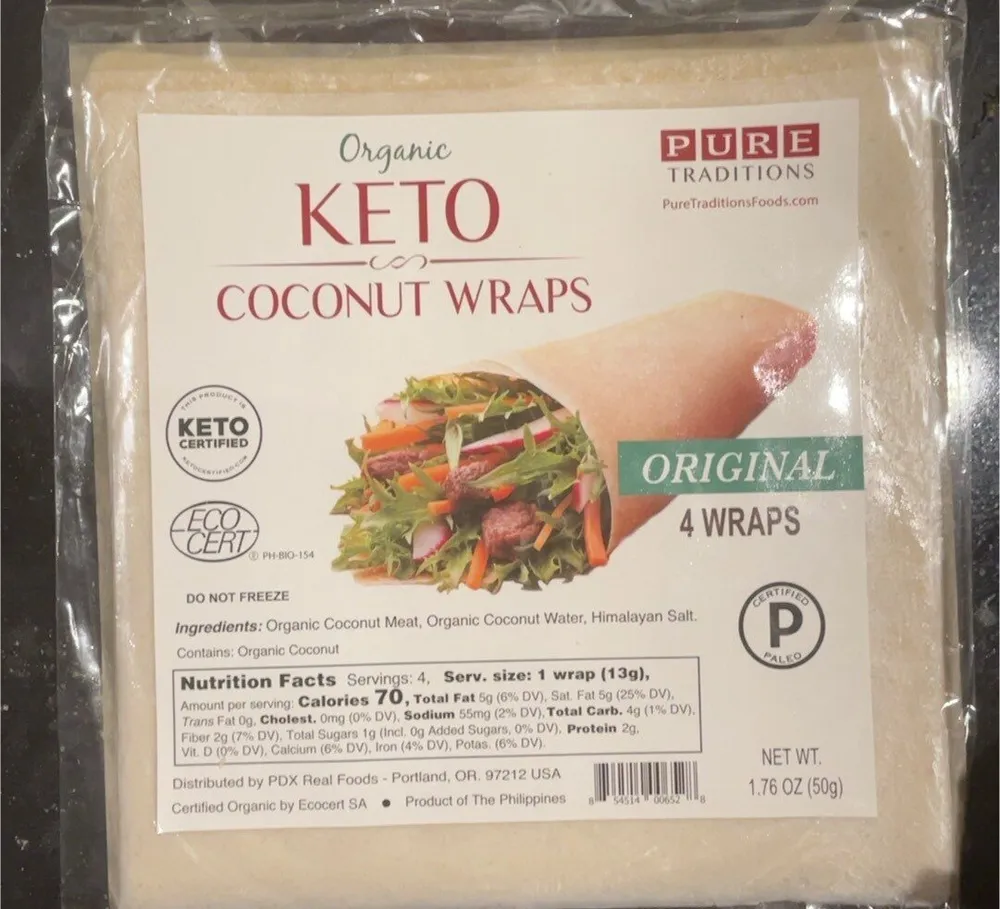 Keto coconut wraps