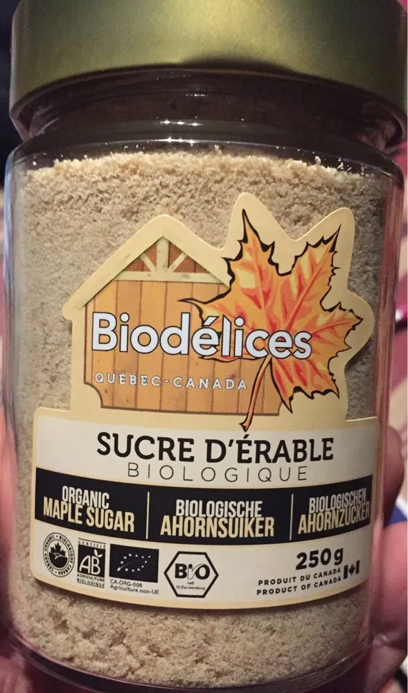 Sucre d'érable fin
