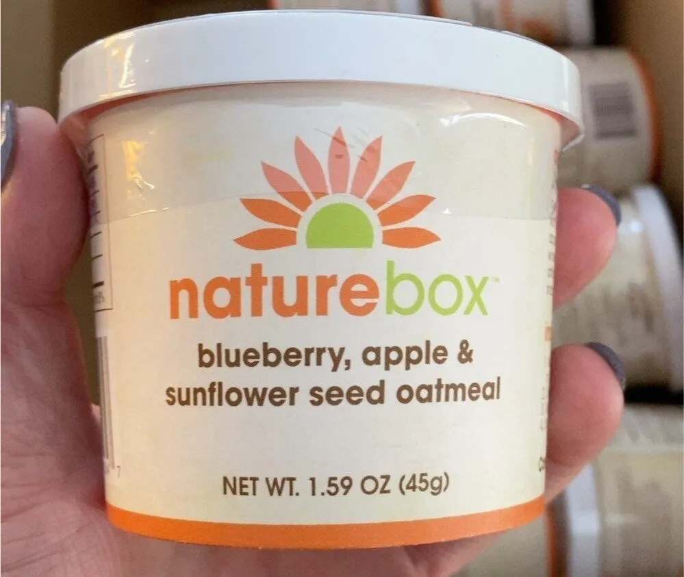 Blueberry apple sunflower seed oatmeal