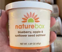Blueberry apple sunflower seed oatmeal