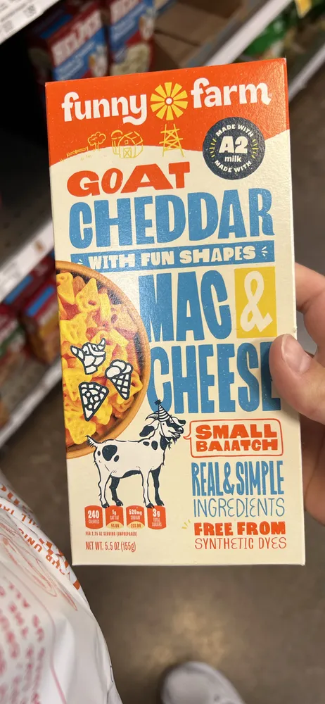 Funny farm mac n chs goat chdr fnshp