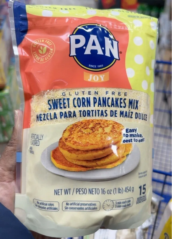 Sweet corn pancakes