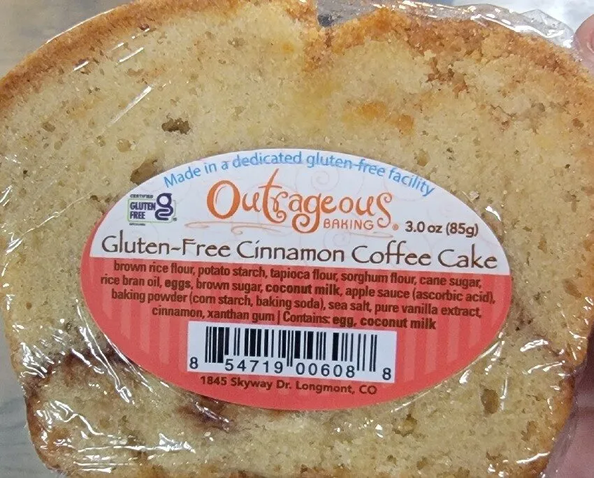 Gluten Free Cinnamon Coffee Cake