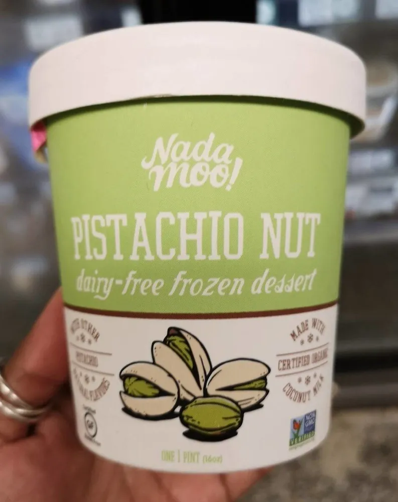 Pistachio nut frozen dairy-free dessert