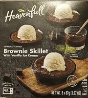 Brownie Skillet With Vanilla Ice Cream