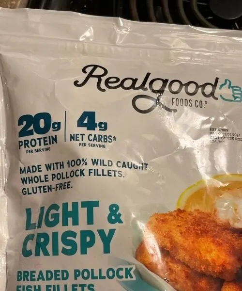Light and crispy pollock fish fillets