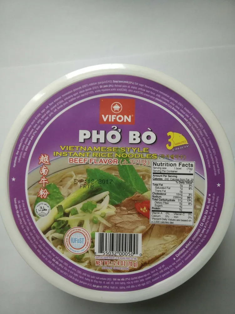Soupe phò bò tô arôme boeuf