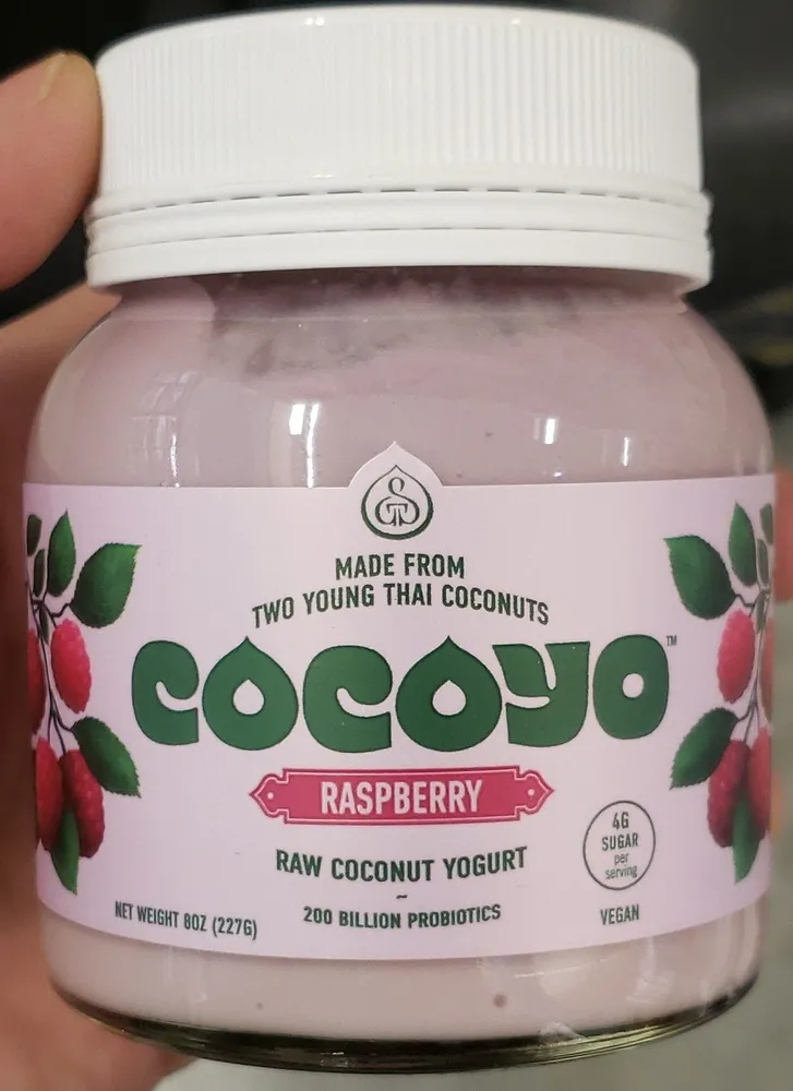 Raspberry Coconut Yogurt