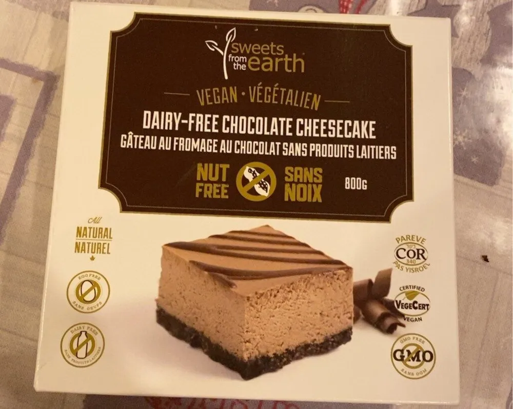 Dairy free chocolate cheesecake