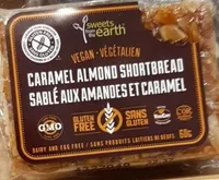 Caramel almond shortbread
