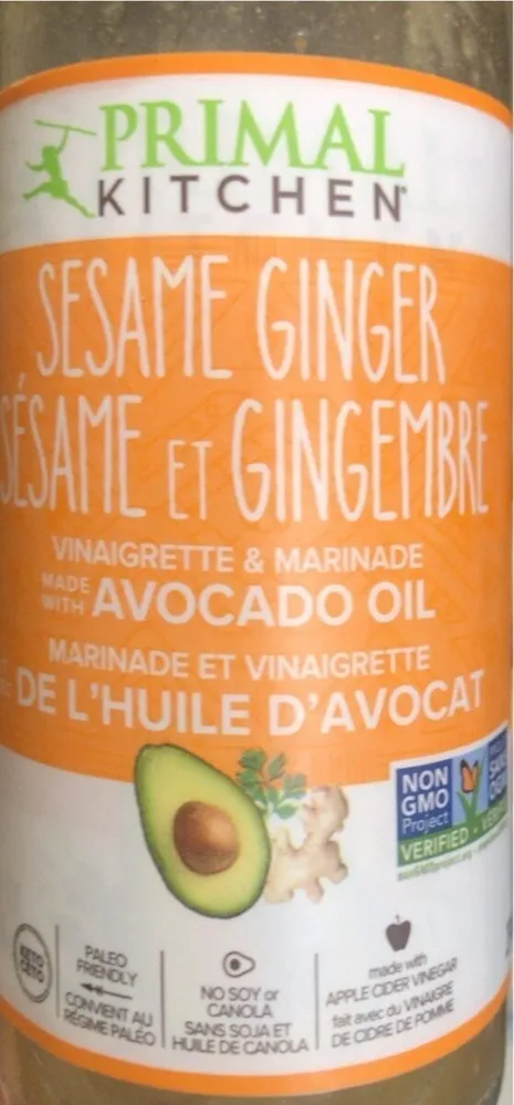 Sesame Ginger Vinaigrette & Marinade Made With Avocado Oil