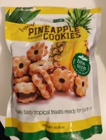 Tropical pineapple flavored cookies
