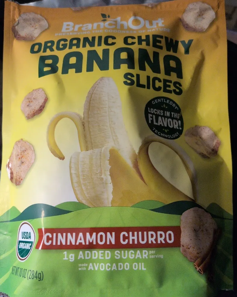 Organic Chewy Banana Slices - Cinnamon Churro