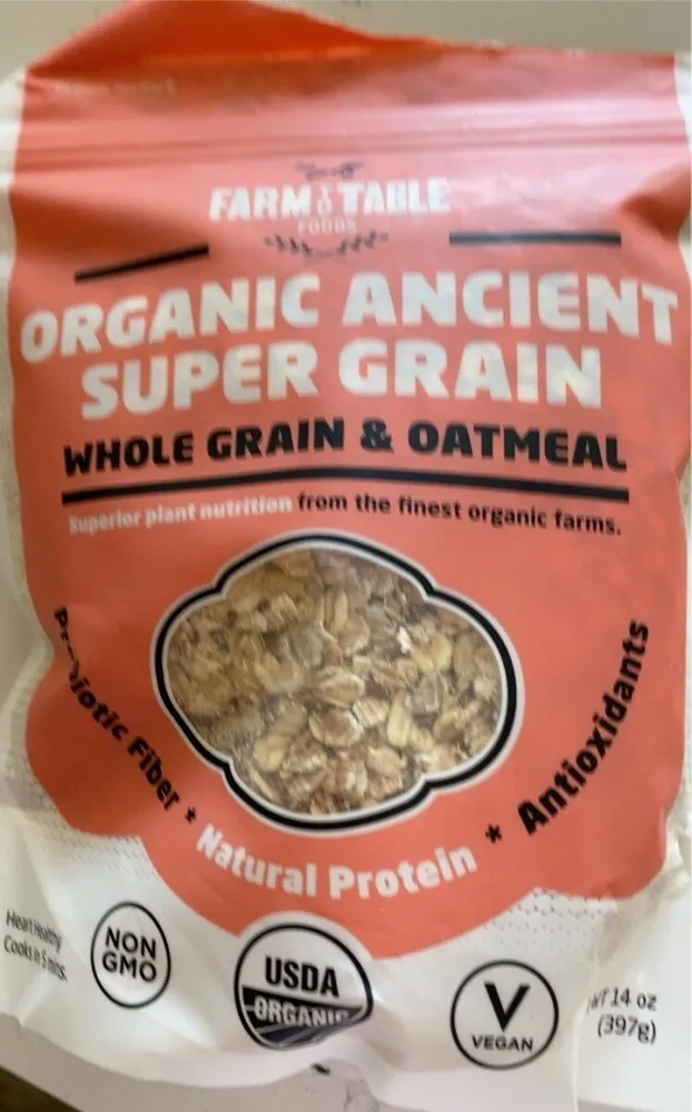 Organic Ancient Super Grain Oatmeal
