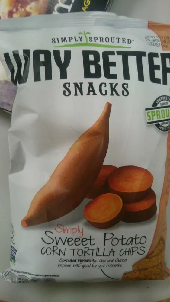 Sweet Potato Whole Grain Corn Tortilla Chips