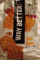 Way better snacks, whole grain corn tortilla chips, nacho cheese