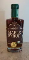 Organic 100% pure maple syrup, vanilla bean