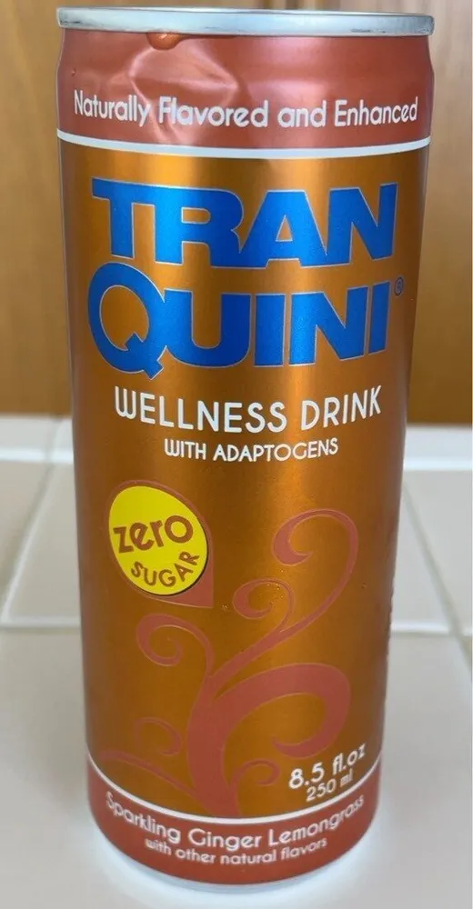 Tran quini ginger lemongrass sparkling relaxing drink