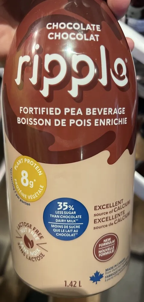 Chocolate pea beverage