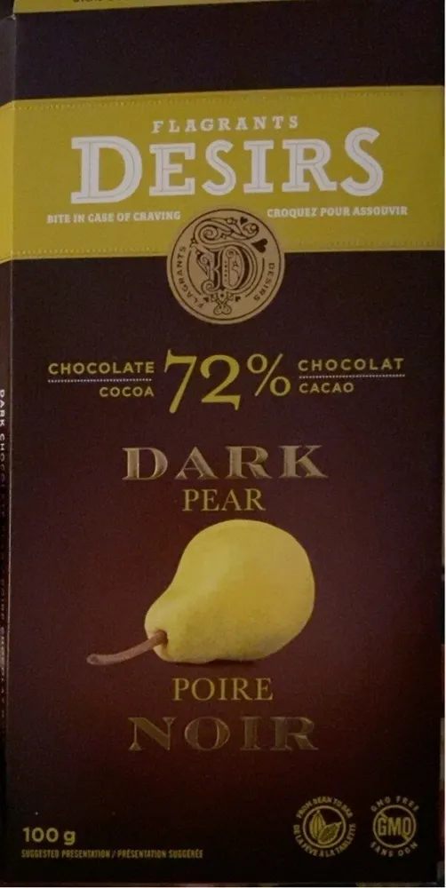 Chocolat 72% Poire