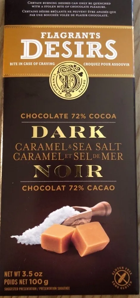 Chocolat 72% caramel et sel de mer