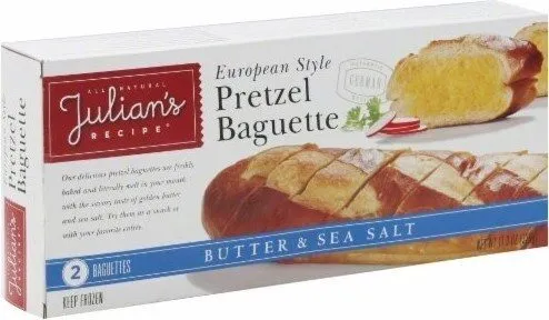 Butter & sea salt pretzel baguette