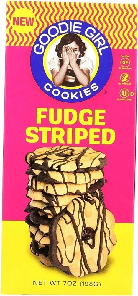Fudge Striped Crunchy Oat Flour Cookies